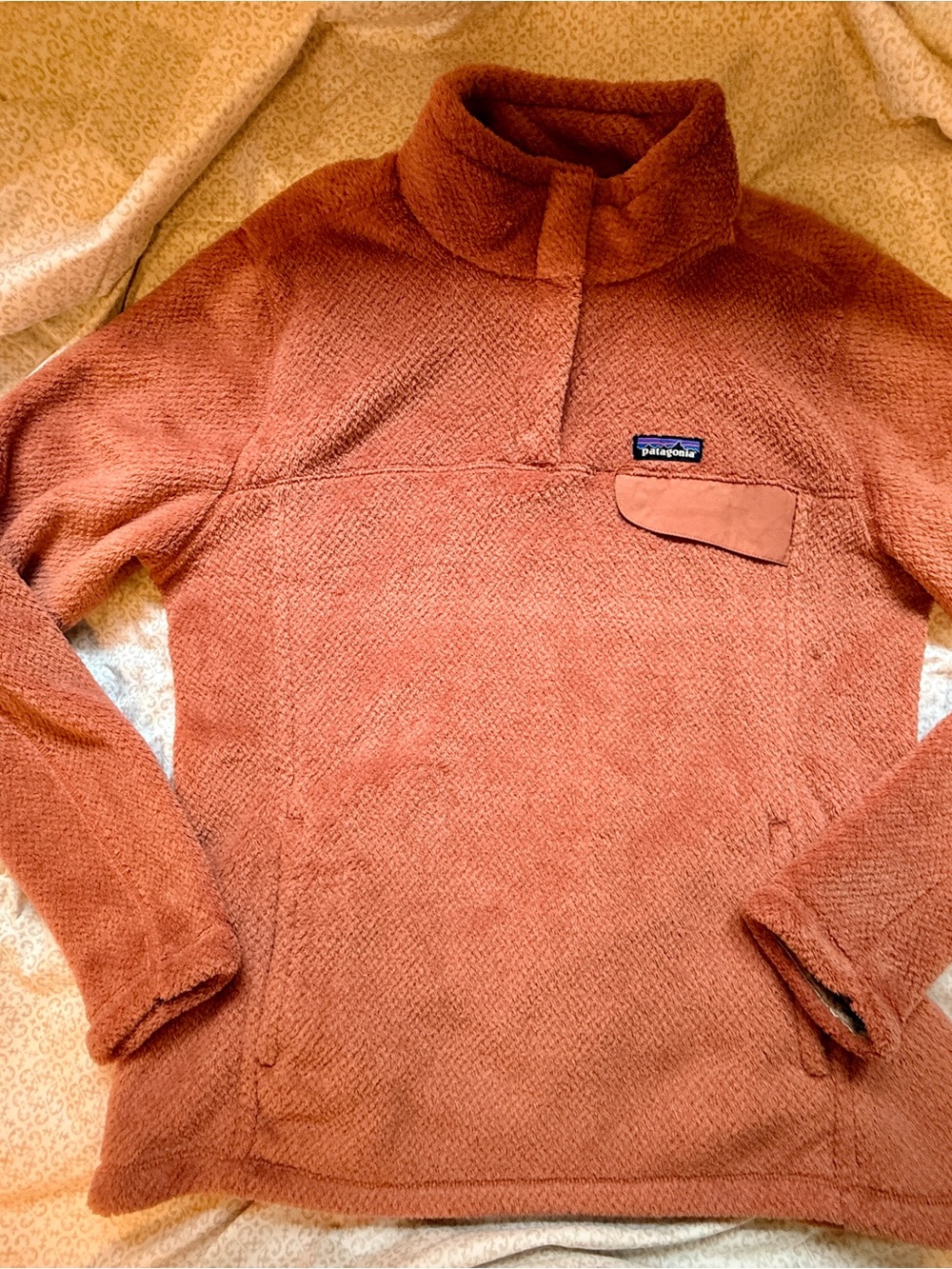 Patagonia Women's Re-Tool Snap-T Fleece, Coral/Rust/Rose, Size XL